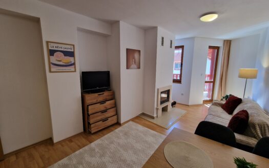 Renovated and redy-to-move 1-bedroom apartment, with а fireplace in Pirin River Bansko, Ski Area